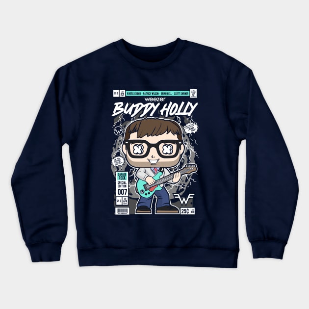 Buddy Holly Pop Culture Crewneck Sweatshirt by Pure Touch